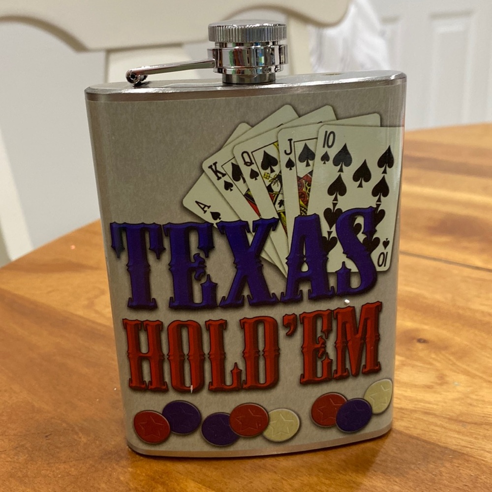 NWOT.  8oz., stainless steel flask.